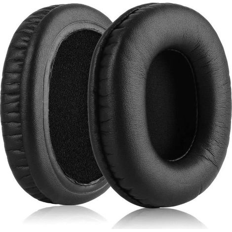 Coussinets de rechange en cuir protéiné pour casque ATH M50X, M50, M40X, M30, M20, M10, ATH-MSR7(Noir) (1/4)