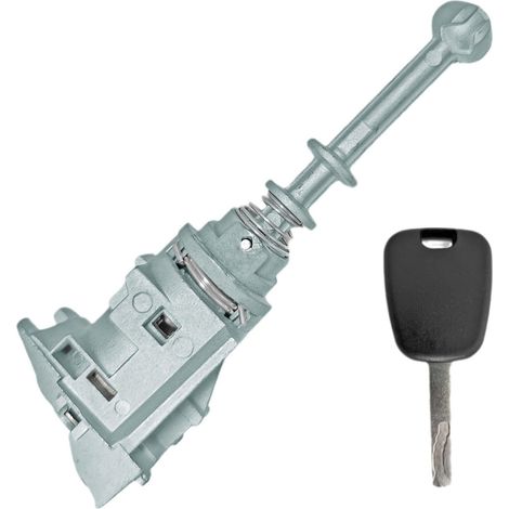 Cylindre de serrure de porte avant gauche avec 1 clé pour Peugeot 407, Citroën C4 (2004-2011) et Picasso (2006-2008) (1/3)
