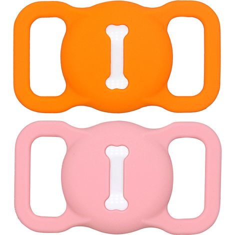 Support Airtag Pour Collier Chien - Étui En Silicone Léger Et Imperméable - Accessoire De Suivi Pour Animaux Domestiques - 1 Pièce (1/5)