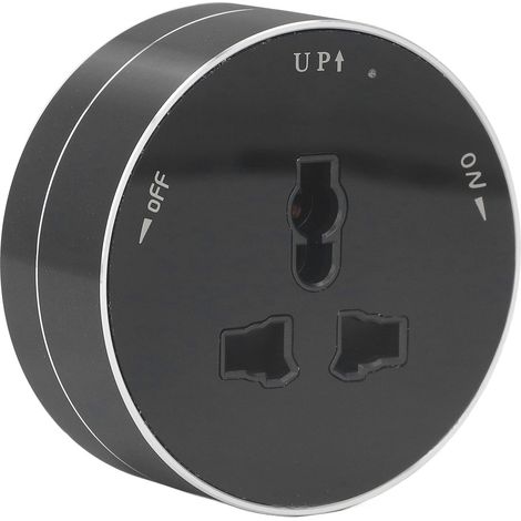 Removable Power Track Socket Cordless Waterproof Modern Round Electric Plug Adapter with Indicator Light 250V 13A (1/5)
