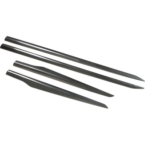 Garnitures de seuil de porte style carbone, stickers décoratifs de protection, moulures de remplacement pour KIA Sportage HEV NQ5, kit de 4 pièces, noir (1/5)
