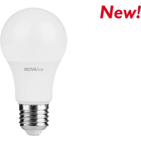 Lampadina Led Goccia 8,5 W  E27, Luce Calda 3000 K NOVALINE