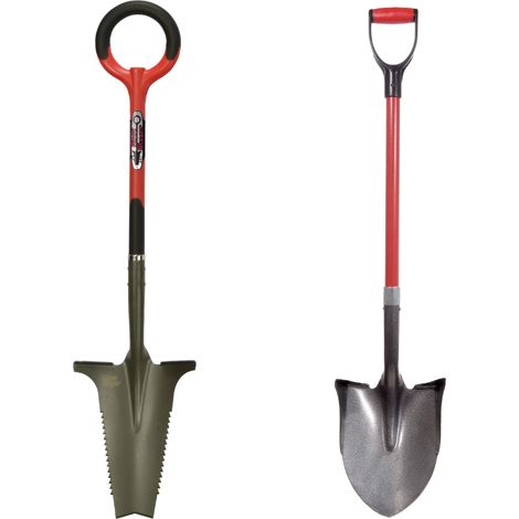 RootSlayer™ Pack - Schwarz - Erwachsene - RootSlayer™ + RootSlayer Kantenschaufel™ - Garten - Kohlenstoffstahl - 360°-Griff