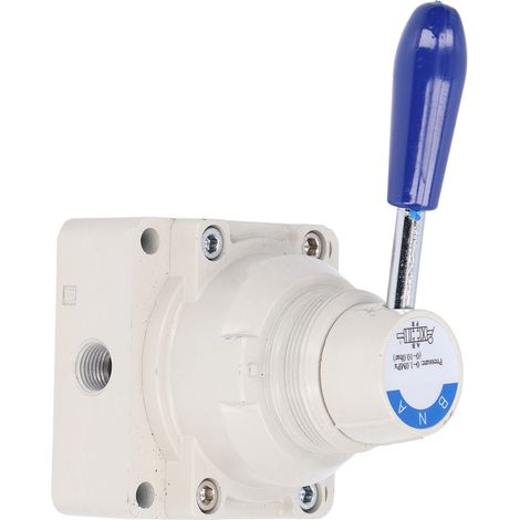 Accessoire de vanne de régulation de débit à 4 voies, 2 positions, à poignée rotative manuelle pneumatique 4HV310-08 (1/5)