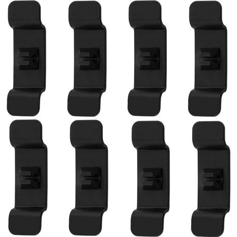 Organizador de cables de 8 piezas para electrodomésticos de cocina, autoadhesivo, para electrodomésticos como licuadoras, cafeteras, etc. - Negro (1/5)