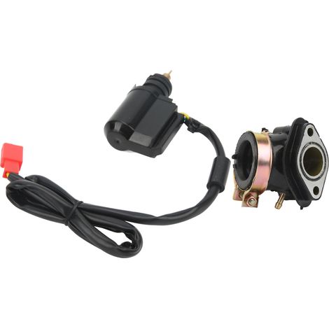 Tuyau d'admission carburateur avec amortisseur électronique, pièce de rechange compatible GY6 125cc 150cc, collecteur d'aspiration moteur, remplacement durable. (1/5)