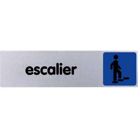 Plaque de porte Escalier - couleur 170x45mm - 4032962