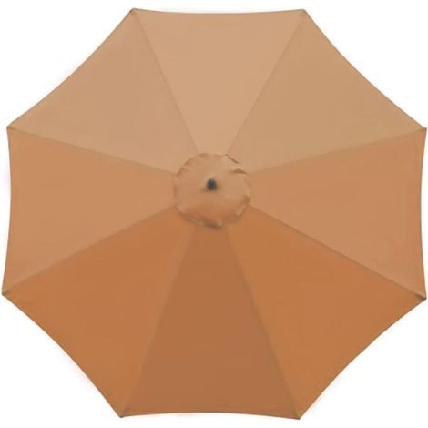 3m Parasol Cover – Waterproof and UV-resistant – Polyester fabric – For 8-rib parasols – Khaki colour (1/4)
