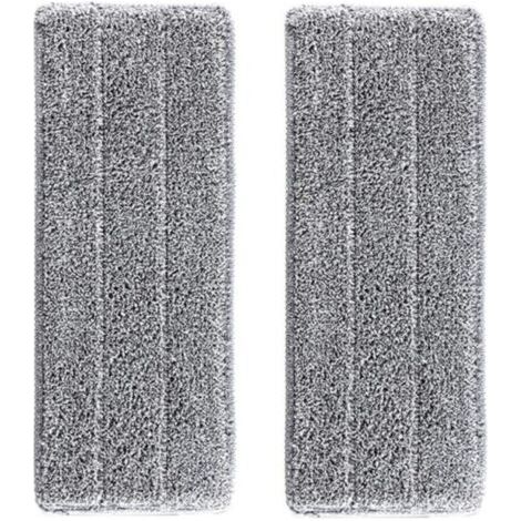 QORVA-2 Housses de recharge Microfibre Balai - VENTEO - Balai Auto Clean And Dry - Remplacement Microfibre/Tampons pour balai Vadrouilles