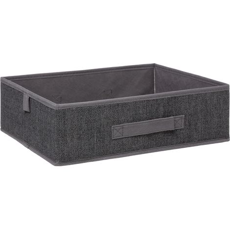Scatola organizer grigio scuro cm 36x28x11h (1/4)