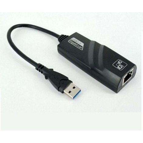 Adaptateur Ethernet USB, prise en charge automatique de la carte réseau MDIX USB3.0 Gigabit vers RJ45, carte réseau USB pour tablette PC externe (1/3)