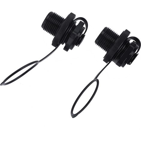 Lot de 2 valves à vis de rechange pour canot pneumatique, radeau ou bateau de piscine. (1/5)