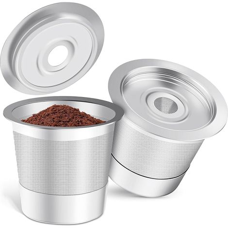 Wiederverwendbarer Kaffeekapselfilter für Keurig 1.0 Einzeltassen-Kaffeemaschine, universeller nachfüllbarer Filter, 2er-Pack.