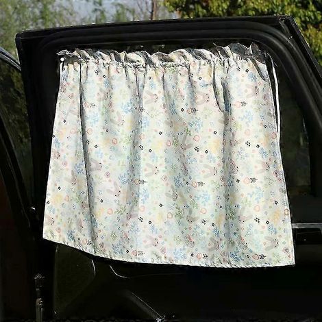 Pare-soleil universel pour voiture, protection UV, rideau pare-soleil pour vitres latérales, ventouse rétractable, occultant la lumière (01) (1/5)