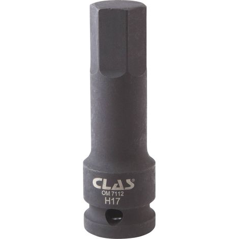 Douille embout choc héxagonale 17mm L.78mm 1/2" Cr-Mo - SA 0483 - CLAS Equipements