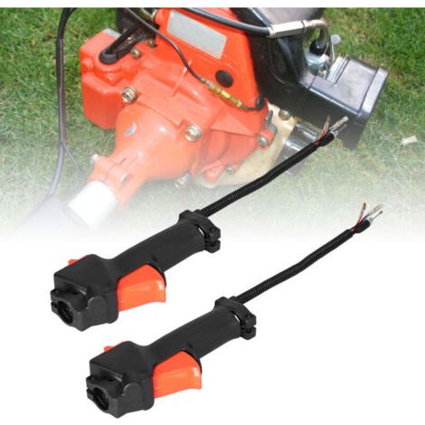 2 Stück Griffschalter Gashebelhalterung Kabelbaugruppe Passend für Freischneider Griffschalter Trimmerzubehör Für FS75 FS80 FS85 Trimmermaschine FLITI