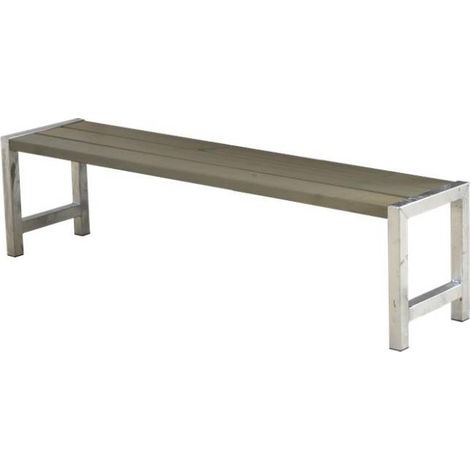 Plus Plankenbank 176 x 38 x 44 cm graubraun Gartenbänke (1/3)
