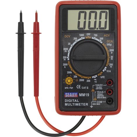 Sealey Digital Multimeter 7-Function MM19