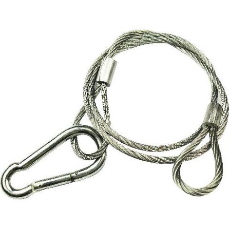 Karma Italiana SAFE 5MM Kabelschloss Silber 0,95 m