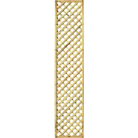 Zest 3 x Hillside Diamond Wooden Trellis 1.83m x 0.3m 1ft Garden Screen Support (1/2)