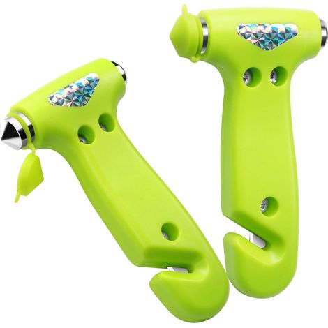 Brise-vitre de voiture, marteau de sécurité - Outil d'urgence 3 en 1, coupe-ceinture de sécurité, kit d'urgence routier avec lampe torche (modèle 2025).-AquaForge (1/5)