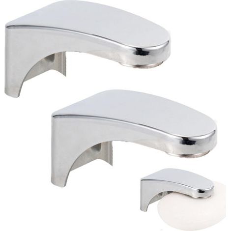 2 Pièce Porte-Savon Aimanté et Magnétique, Boîte Murale pour Salle de Bain et Cuisine, Argenté (1/4)