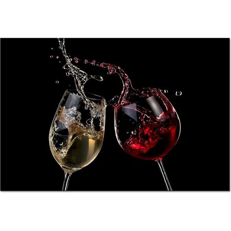 CRÉDENCE DE CUISINE Vin rouge - Vin blanc - Verre - Noir 60x40 (1/5)