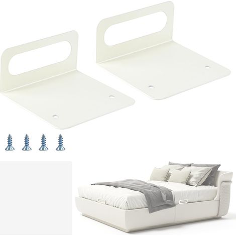 Arret Matelas Supports de Réglable Cale Matelas, 2 Pièces Joints de Matelas AntidéRapants Cale Matelas pour Cadre de Lit en Métal, Stabilisation de Matelas pour Panneaux de Lit Pleins Anti Glisse