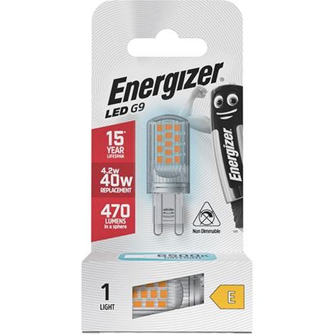 Energizer S18752 LED G9 470 Lumens 4.2W 6500K S18752 ENG6743