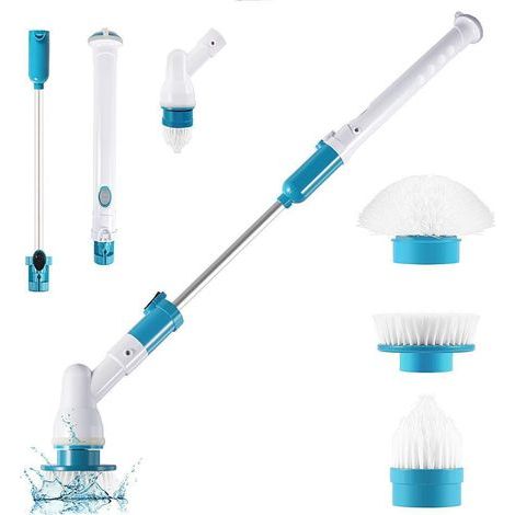 Brosse de nettoyage électrique rechargeable sans fil – tête rotative puissante – nettoyage facile des surfaces (1/5)