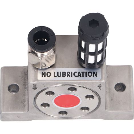 Vibrateur à turbine à air G1/8 po, oscillateur pneumatique en acier inoxydable pour sableuse à entonnoir industrielle (1/5)