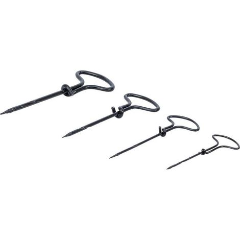 Jeu de Forets à Main 2,5-5 mm - 4 pcs - Acier Durable - Perçage Précis et Polyvalent, Pro - D-Work