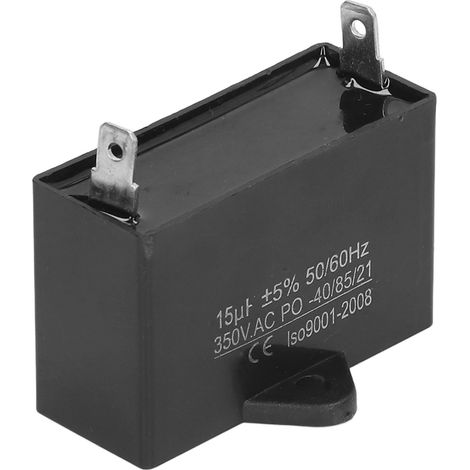 Kleiner Benzingenerator-Kondensator CBB61 für Deckenventilatormotor 50/60 Hz 350 V AC 15 µF (1/5)