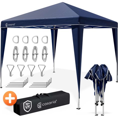 Deuba – Tonnelle de jardin pliante 3x3 m – Structure en acier – Tissu Oxford 210D imperméable – Protection UV 50+ – Montage rapide Pop-Up