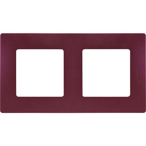 PLAQUE PRUNE 2 P ENTRAXE 71MM LEGRAND 096717