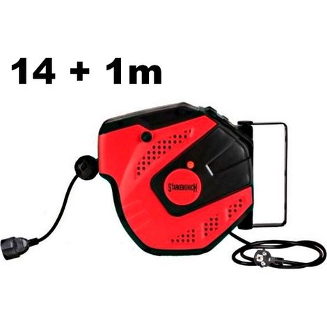 Prolunga elettrica con avvolgicavo automatico 14 + 1m