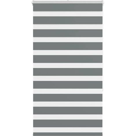 Doppelrollo Dunkelgrau 75x150 cm Stoffbreite 70,9 cm Polyester