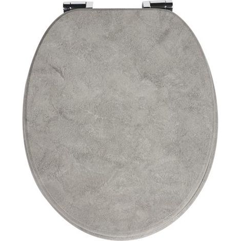 Homseat MDF Toilet Seat with Soft Close function, Grey Marble (1/5)