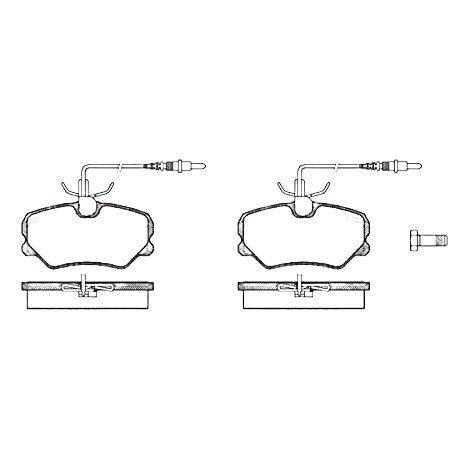 Set di pastiglie freno Remsa 0262.12 per freni a disco. (1/2)