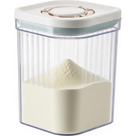Distributore di latte in polvere da 1200 ml, distributore di latte in polvere ermetico, contenitore portatile per latte in polvere, contenitore per latte in polvere per bambini, rimovibile, per conser (1/4)