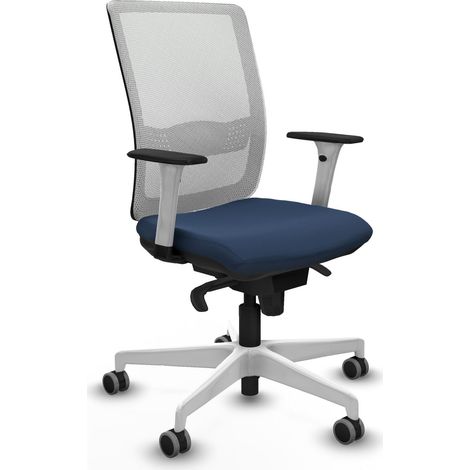 Chaise de bureau piqueras y crespo Haches blanc mousse injectée (1/2)