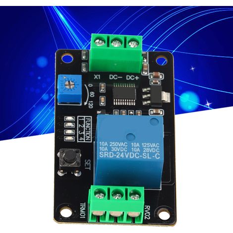 Module de relais temporisé / autobloquant / interrupteur temporisé / temporisation à la mise sous tension (activation/désactivation) / Circuit intégré 555 (1/5)