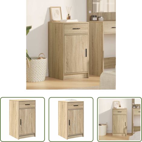 vidaXL Stauraum - Sideboard Sonoma-Eiche 40 x 40,5 x 75 cm Holzwerkstoff (1/5)