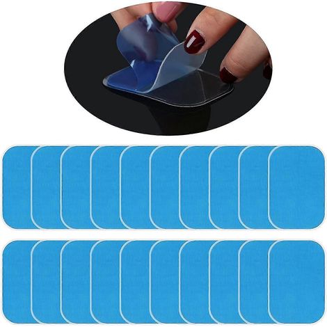 Lot de 20 coussinets adhésifs en gel EMS, coussinets de rechange pour appareil de musculation abdominale (1/5)