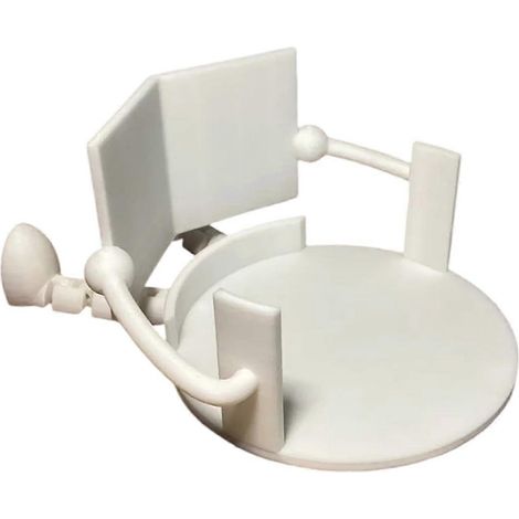 Porte-papier toilette en bambou avec étagère pour téléphone, fixation murale sans perçage, pour le rangement de votre salle de bain. Réf. : 9975 (1/5)