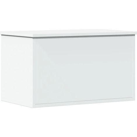 Maison Exclusive - Caja de almacenaje madera de ingeniería blanco
