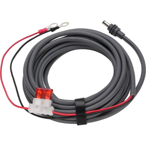 Câble d'alimentation satellite 18 AWG, rallonge DIY avec porte-fusible automobile, prise CC ATC/ATO, 3 mètres / 9,8 pieds (1/5)