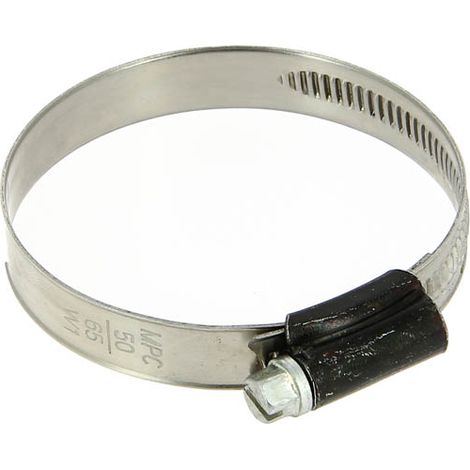 Collier acier à vis tangente bande pleine 12mm Ø50 à 70