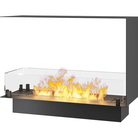 Camino a Bioetanolo da Incasso 80x30x60 cm Infire U800 Slim Nero (1/5)