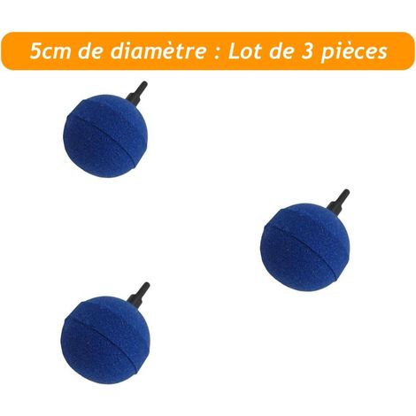 Pack PROMO 3 X Diffuseurs d'air ( boule ) sphériques pour aérer les bassins de jardin : 5 cm